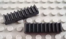 LEGO Lot of 2 Black 1x4 Technic Gear Racks