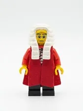 LEGO Minifigure Series 9 - Judge CMF col138 Red Robe White Wig