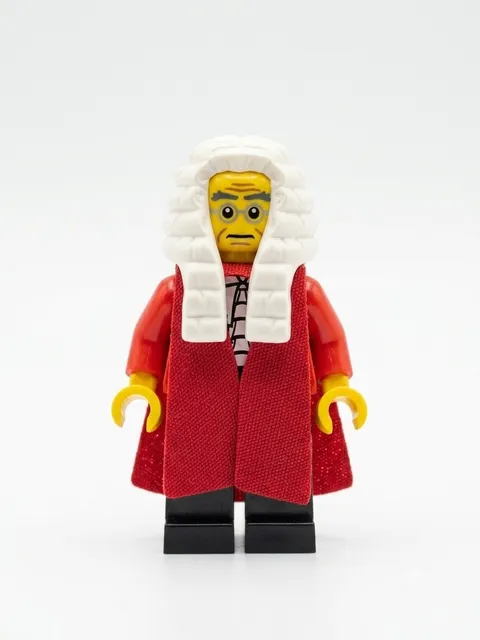 LEGO Minifigure Series 9 - Judge CMF col138 Red Robe White Wig
