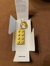 Lego Gold Metal Brick Insiders Key Chain FIFA Merchandise Collectable- NEW