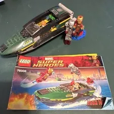 LEGO Marvel Super Heroes Iron Man Extremis Sea Port Battle 76006 195 pcs