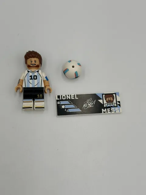 Lego New Lionel Messi Argentine Minifigure Soccer Player from Set 43011 More