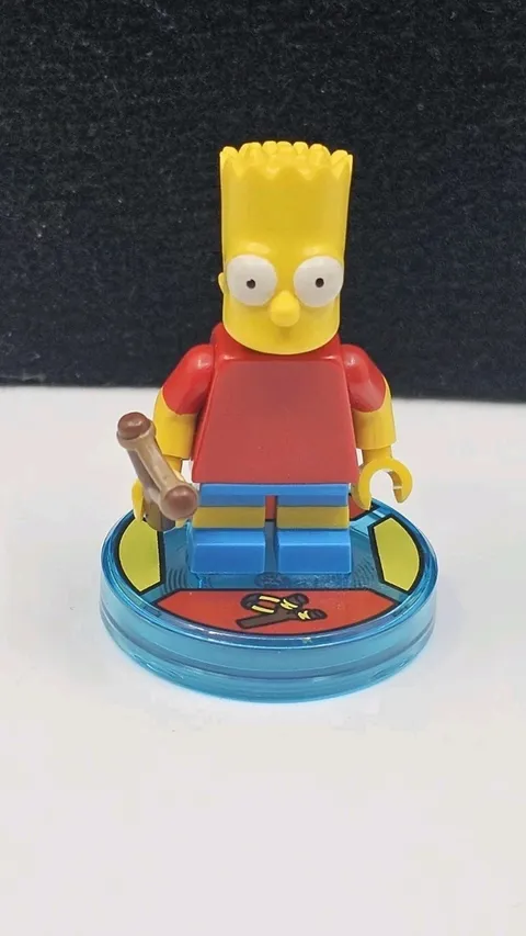 LEGO Bart Simpson Minifigure + Slingshot & Dimensions Base Tag 71211 sim026