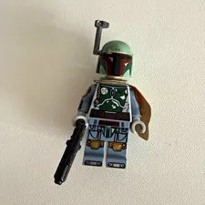 LEGO Star Wars UCS Cloud City Boba Fett minifigure with blaster and cape