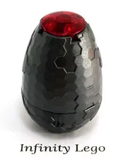 LEGO Pearl Dark Gray Alien Pod Half 4x4x 1.7 Ninjago Egg Vermillion 13754 70621