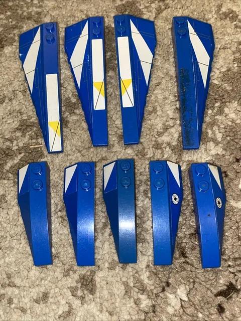 LEGO Star Wars 8093 Blue Wedge Parts Lot Left Right Large Small See Pics
