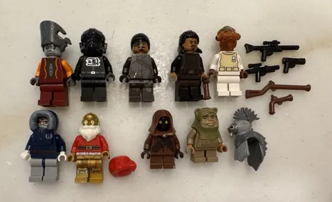 LEGO Star Wars Minifigure Lot Ackbar Nute Gunray Tasu Jawa Ewok C3PO + More
