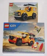 LEGO 40650 Creator Land Rover Classic Defender + 60453 City Lifeguard Truck NEW
