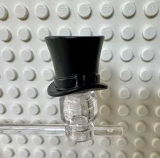 LEGO Minifigure, Headgear Hat, Top Hat with Ribbon 27149