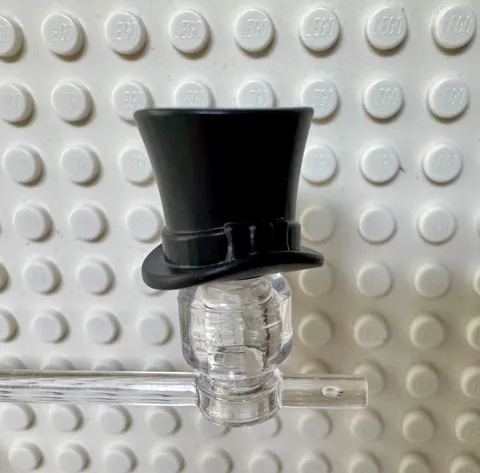 LEGO Minifigure, Headgear Hat, Top Hat with Ribbon 27149