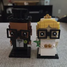 LEGO BrickHeadz Wedding Couple Bride & Groom 2 Figures w/ Display Bases