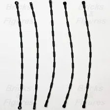 LEGO® Black Flexible Hose 21L Accessory Part Climbing Grips 2630 6440995 x 5