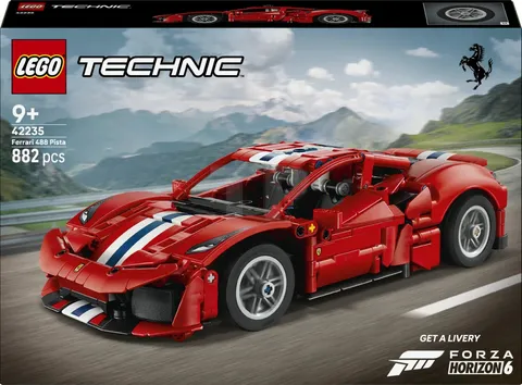 LEGO Technic Ferrari 488 Pista Car 42235 Building Toy Set 882-Pieces New Gift