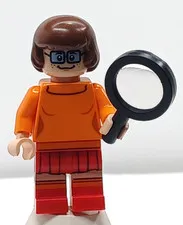 LEGO Velma Dinkley Minifigure Scooby-Doo Rare Retired W/Magnifying Glass