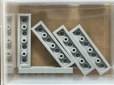 LEGO Parts - Light Bluish Gray Plate 1 x 4 - No 3710 - QTY 5