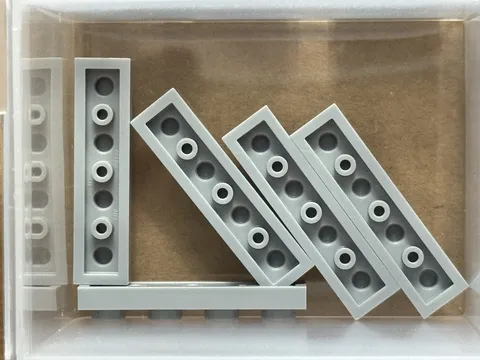 LEGO Parts - Light Bluish Gray Plate 1 x 4 - No 3710 - QTY 5