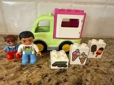 LEGO DUPLO - Ice Cream Truck Set  10586 Complete 11 pc 2015 Retired Pink Green