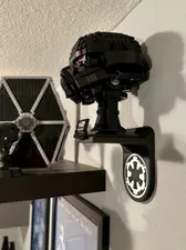 Wall Mount for Lego Star Wars Dark Trooper Helmet 75343 w/ Galactic Empire Logo