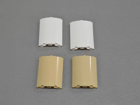 Lego 30562 Tan White Cylinder Quarter 4 x 4 x 6 - 2 each / total 4 NEW