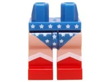 LEGO® Part 970c05pb06 - Hips and Red Legs with Light Nougat Legs