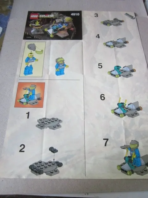Lego Building Instructions Instruction System 4910