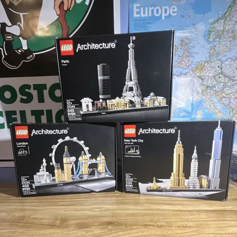 LEGO Architecture New York City, Paris & London 21034 Empty Box + Manual