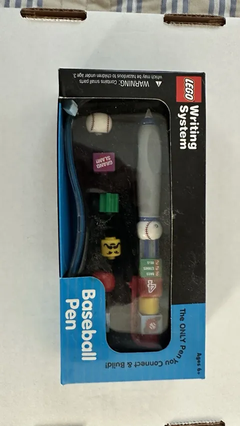 Lego Writing Pen System Baseball Theme In Case