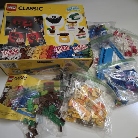 LEGO 11009 Classic Bricks & Lights RETIRED Not Sure If Complete Damaged Box