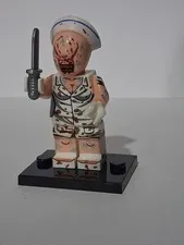 Pyramid Head Triangle Guard Minifigure Custom Pad Printed Horror Movie Toy 