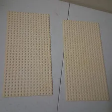 LEGO White Baseplates 32x16 lot of 2