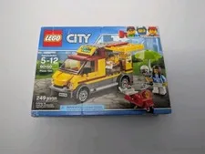 LEGO City 60150 Pizza Van Scooter Food Truck Delivery Chef New Sealed BOX DMG