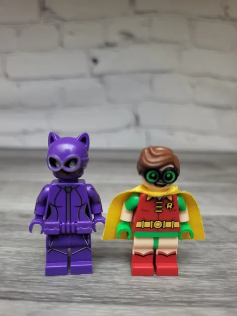 LEGO DC Super Heroes Robin Goggles Minifigure Batman Movie 70902 Catwoman Lot