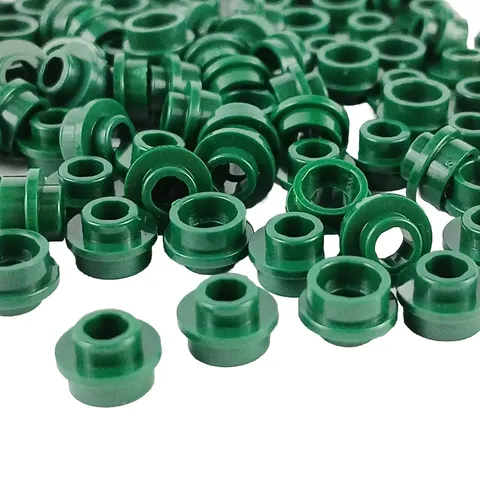 100 Pieces LEGO® 85861 Dark Green Round Plate 1 X 1 with Open Stud Lot