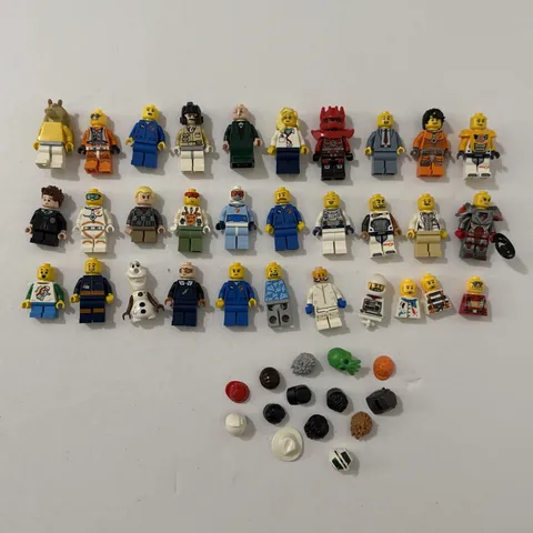LEGO Minifigures - Bodies, Hats, Hair, Etc - 40+ Pieces Assorted Lot