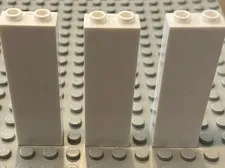 LEGO 3 White 1x2x5 Wall, Brick