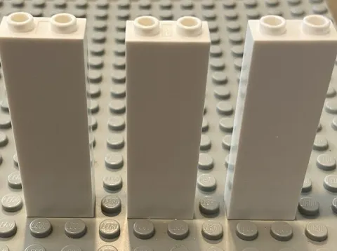 LEGO 3 White 1x2x5 Wall, Brick
