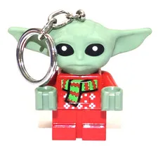 LEGO Star Wars Grogu Baby Yoda Christmas Sweater LED Key Light Keychain