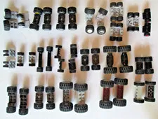Lot of  Lego Wheels, Tires & Axels, 20 Matched Sets
