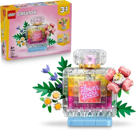 LEGO Creator 3 in 1 Floral Decor Perfume Bottle - Building Toy 31383 🎁Kids