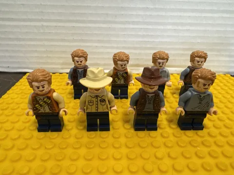 Lego Minifigure Owen Grady Lot X8 Jurassic World / Park