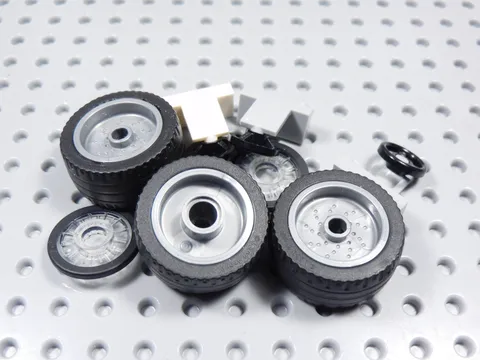 LEGO Lot of Vehicle Lot Tires Steering Wheels Minifig BV