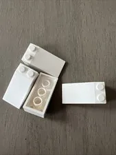 LEGO 30363 White Slope 18 4 x 2 - 4 Pieces
