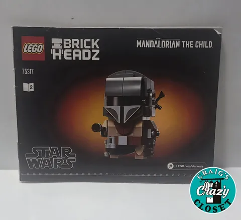 LEGO Brick Headz The Mandalorian Instructional Manual 75317 Only Book 2 Only
