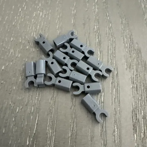 LEGO Bar Holder with Clip (11090 / 44873) Dark Gray 14 Pieces