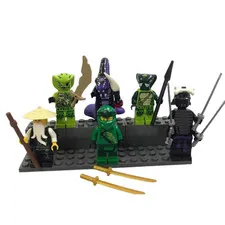 LEGO Ninjago Minifigures Lloyd Wu Garmadon Pythor Spitta Lasha Serpentine