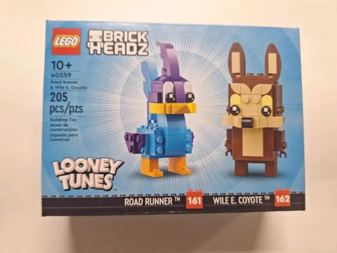 LEGO Brickheadz 40559 Road Runner & Wile E. Coyote Looney Tunes 2022 Sealed Set