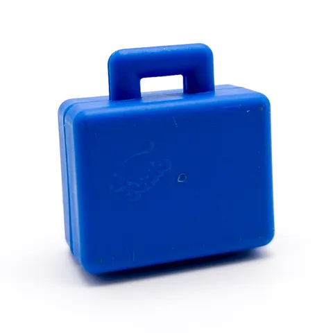 LEGO DUPLO Suitcase Luggage Briefcase Duplo Bunny Embossed on Both Sides Blue 6427
