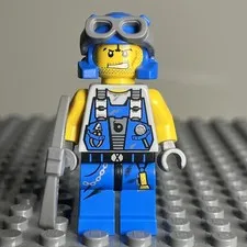 LEGO Rex Minifigure Power Miners pm022 8963 CMF Lot Rare Retired Goggles 1D