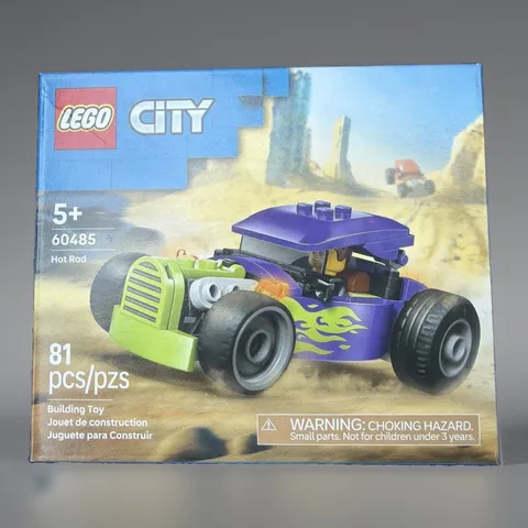 LEGO City 60485 Hot Rod Sealed Set | 81 Pieces | Ages 5+