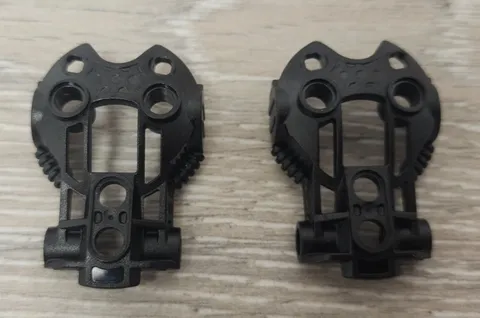 Lego 53544 57474 Black Bionicle Toa Inika Shoulder Armor Piece Part Lot Of 2